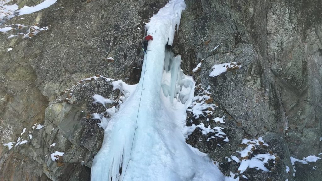 Ice Climbing Sopel WI5, Slovakia