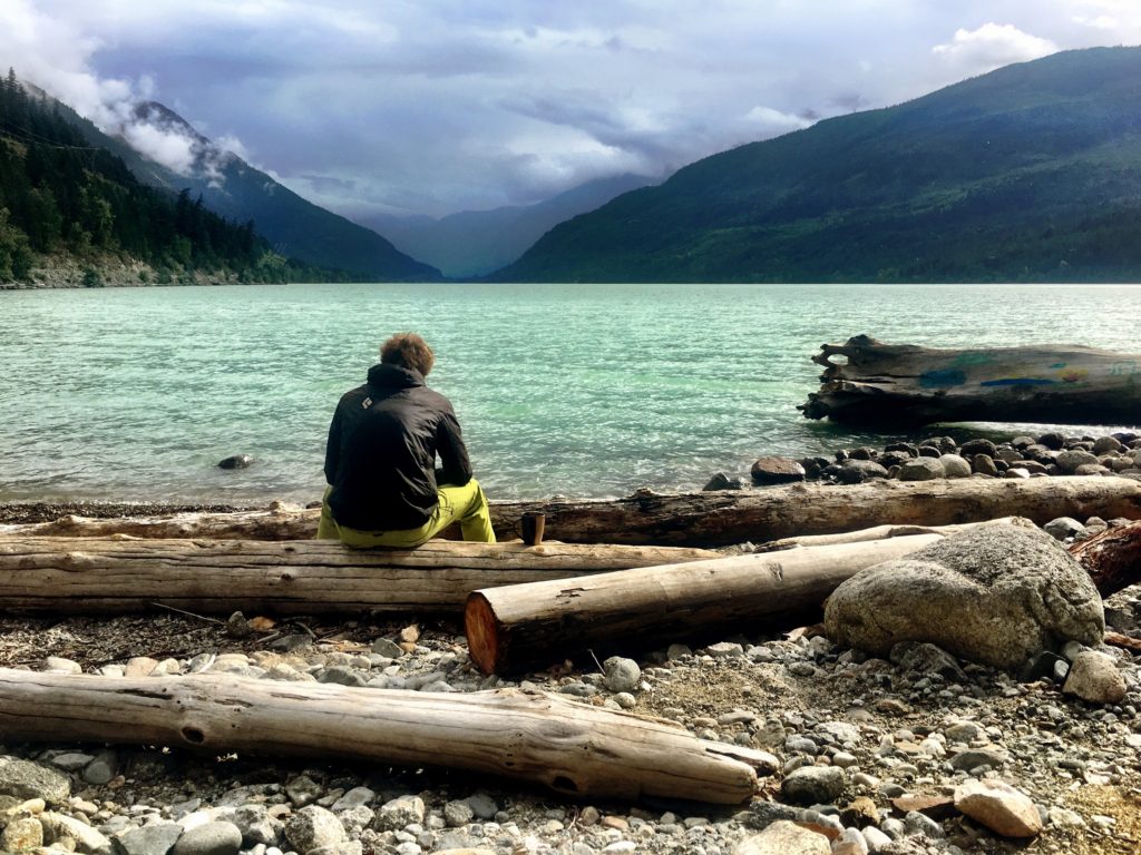 Coffee near the lake